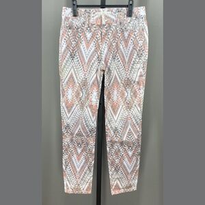 NEW Boston Proper Jeans Womens 4 brown orange aztec western preppy cowgirl